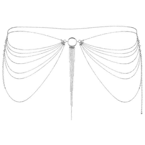 BIJOUX - MAGNIFICENT JEWELRY WITH SILVER METAL WAIST CHAINS