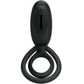 ANILLO VIBRATORIO PARA PENE PRETYLOVE COLOR NEGRO PARA PAREJAS