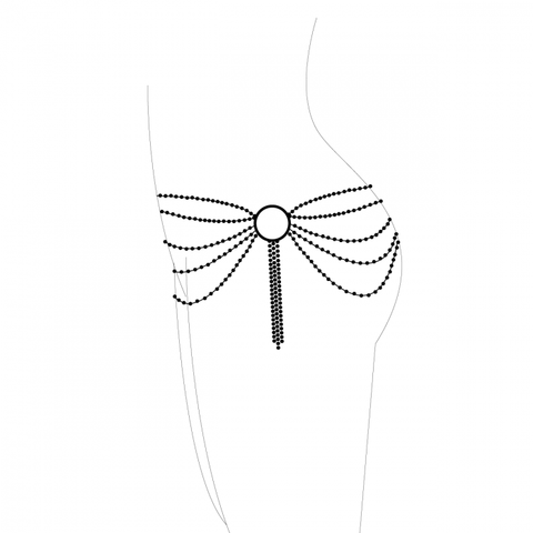 BIJOUX - MAGNIFICENT JEWELRY WITH SILVER METAL WAIST CHAINS