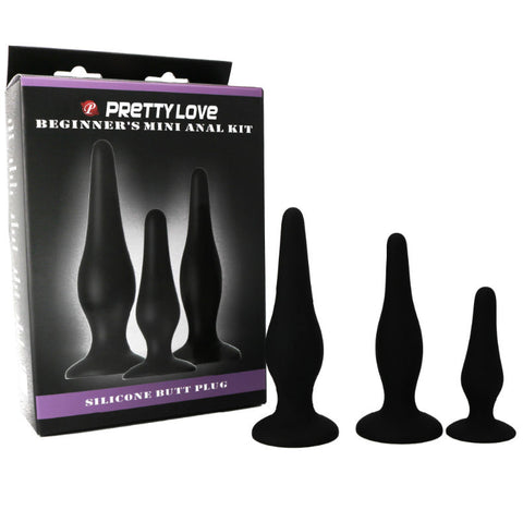 PRETTY LOVE - KIT INICIACION ANAL PLUGS SILICONA