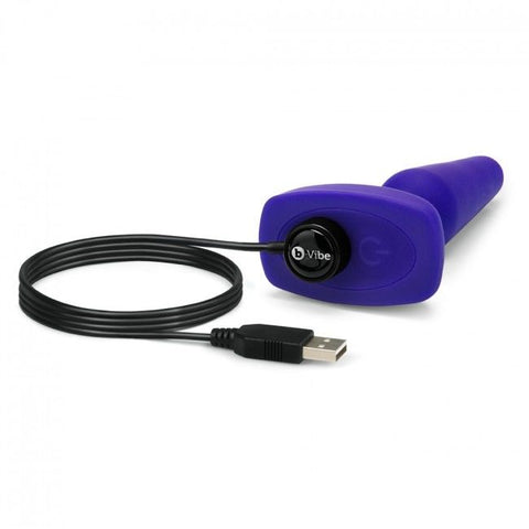 B-VIBE - TRIO CONTROL REMOTO PLUG ANAL LILA