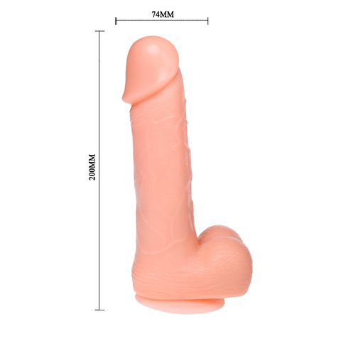 BAILE - DONG DILDO REALISTICO VIBRACION Y ROTACION 20 CM