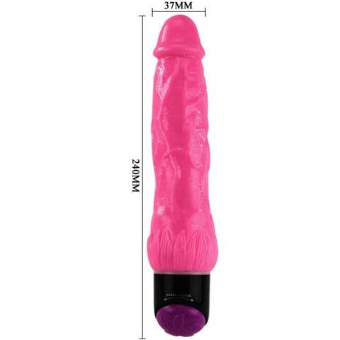 BAILE - COLORFUL SEX VIBRADOR REALISTICO LILA 24 CM