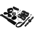 kit erótico juguetes bdsm con lencería sexy bondage incluida color negro