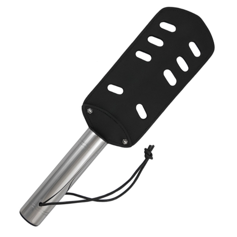 METAL HARD - THE ORIGINAL LEATHER AND METAL PADDLE - WITH HOLES