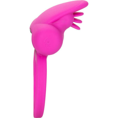 CALEXOTICS - DUAL CLIT FLICKER ENHANCER PINK SILICONE VIBRATING RING