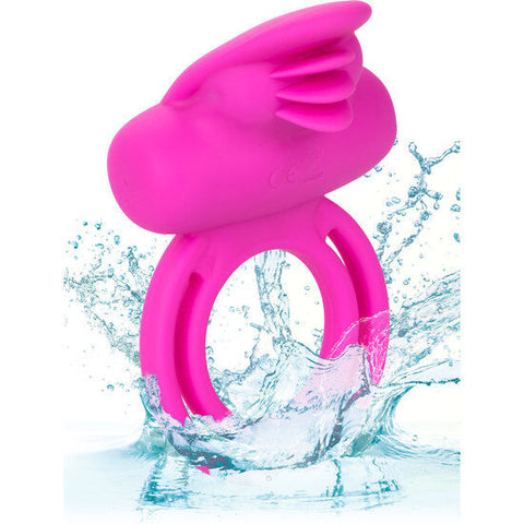 CALEXOTICS - DUAL CLIT FLICKER ENHANCER PINK SILICONE VIBRATING RING