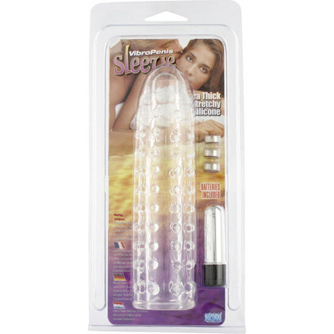 SEVEN CREATIONS - TRANSPARENT VIBRATING PENIS SLEEVE