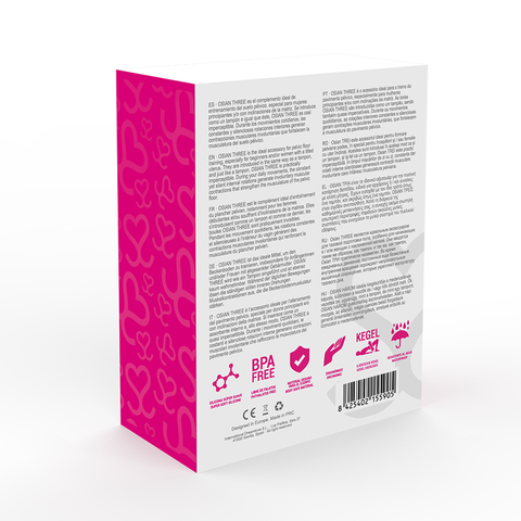 MORESSA - OSIAN THREE PELVIC FLOOR TRAINING 85 gr PREMIUM PINK SILICONE