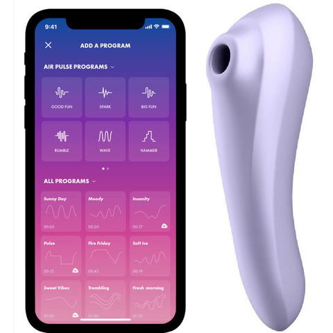 SATISFYER - Dual pleasure air pulse violeta