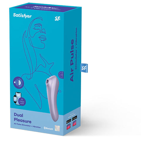 SATISFYER - Dual pleasure air pulse violeta