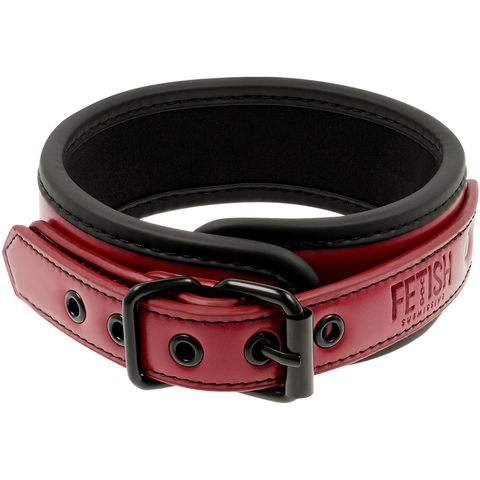 FETISH SUBMISSIVE DARK ROOM - NECKLACE WITH CHAIN ​​WITH NEOPRENE LINED