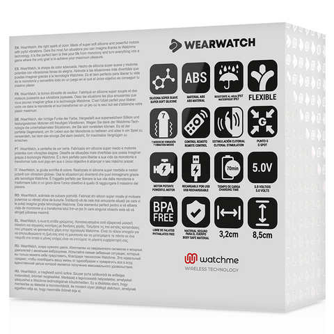 WEARWATCH - DUAL TECHNOLOGY WATCHME VIBRATOR INDIGO / PINK
