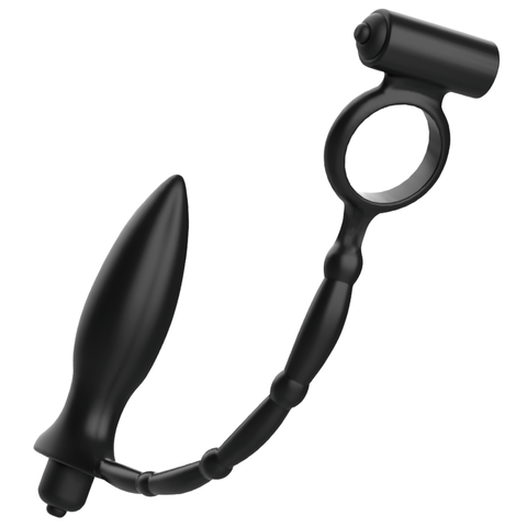 Plug anal con anillo vibrador - Divino Secreto