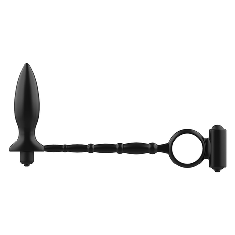 Plug anal con anillo vibrador - Divino Secreto