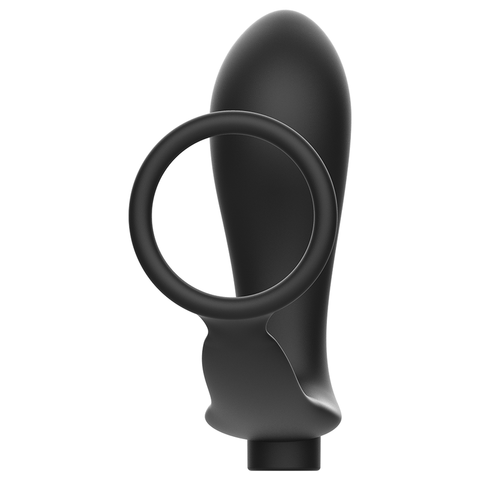 ADDICTED TOYS - anilla con plug anal control remoto negro recargable