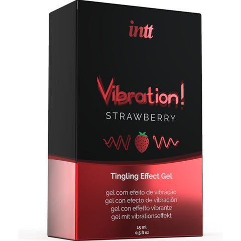 INTT- Estimulante íntimo gel vibrador sabor fresa 15ML